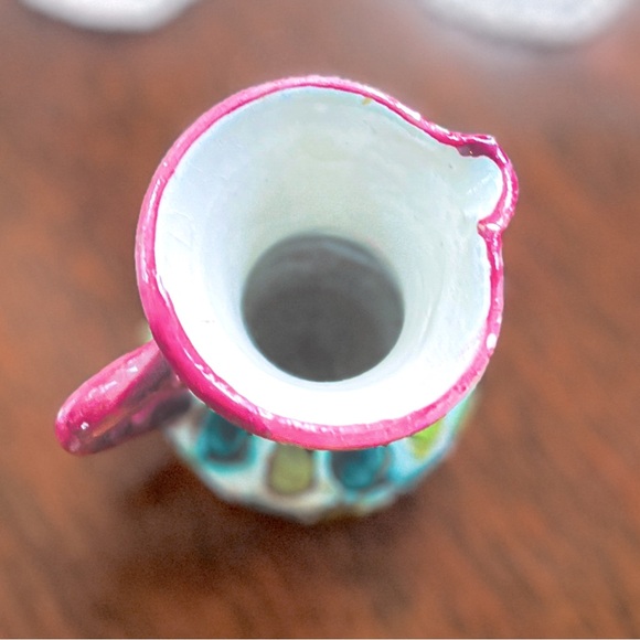 Vintage Hand painted Miniature Italian Pitcher - Picture 3 of 10